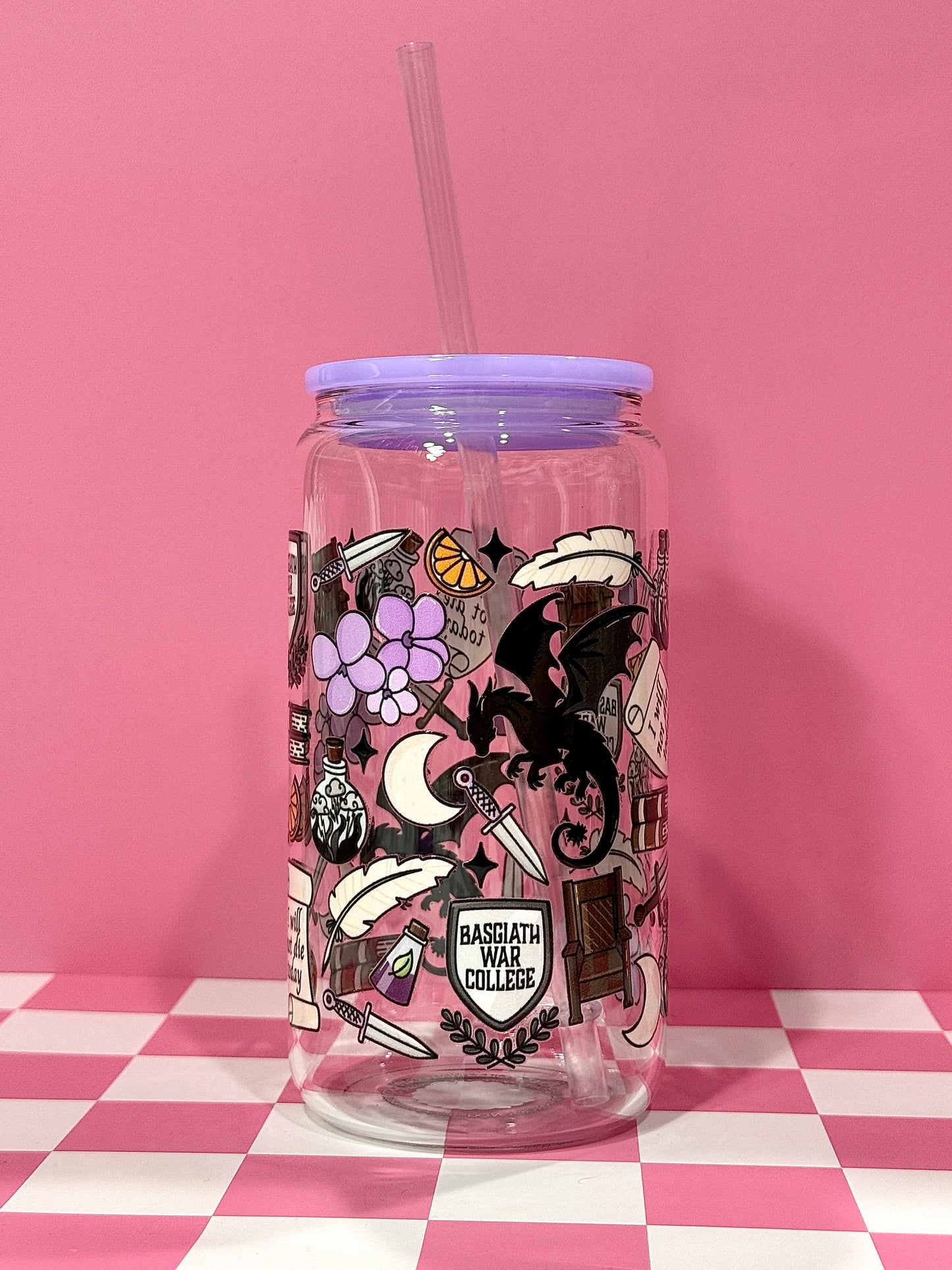 Fourth Wing Things 16oz Can Glass