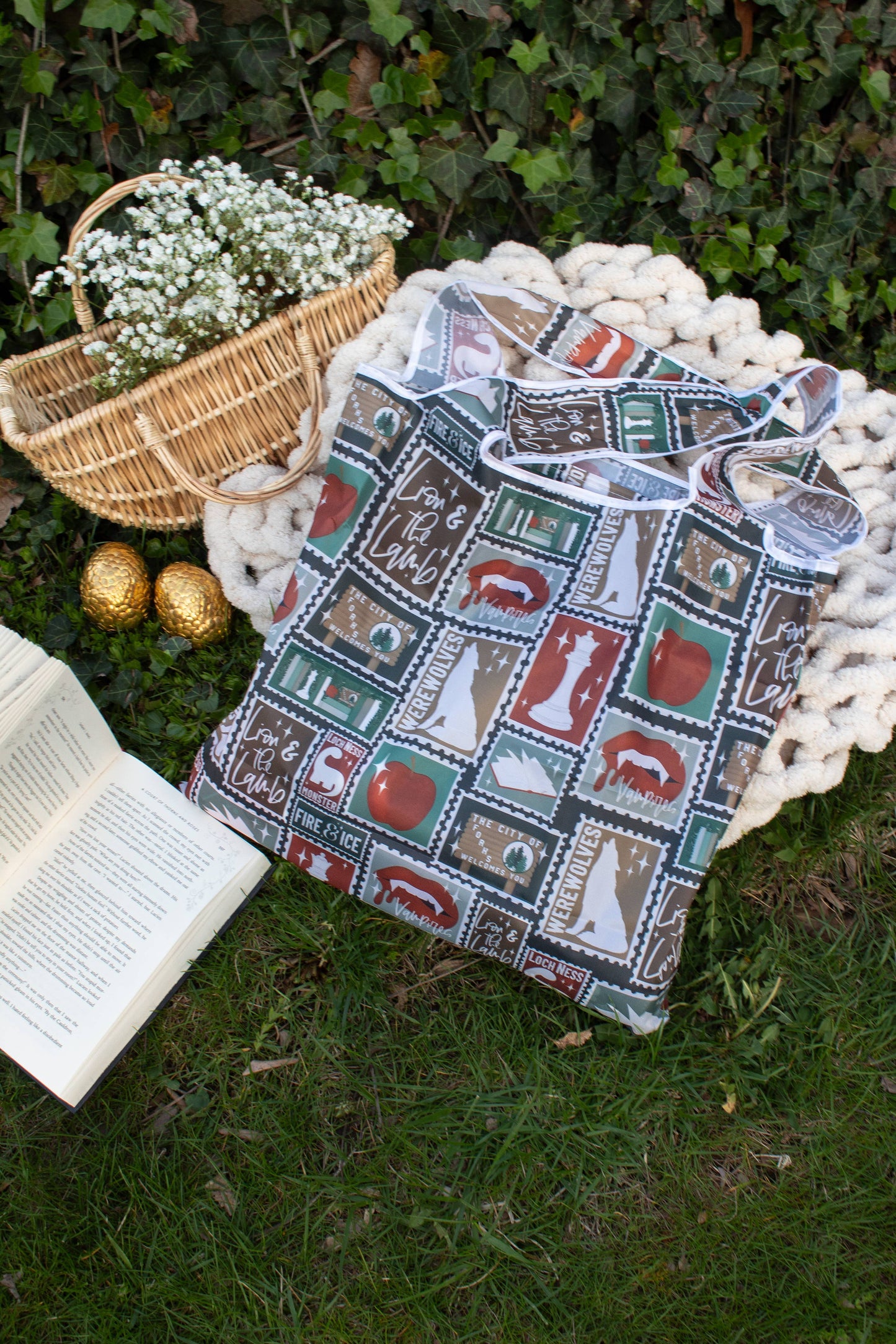 Forks WA Stamps Foldable Tote Bag