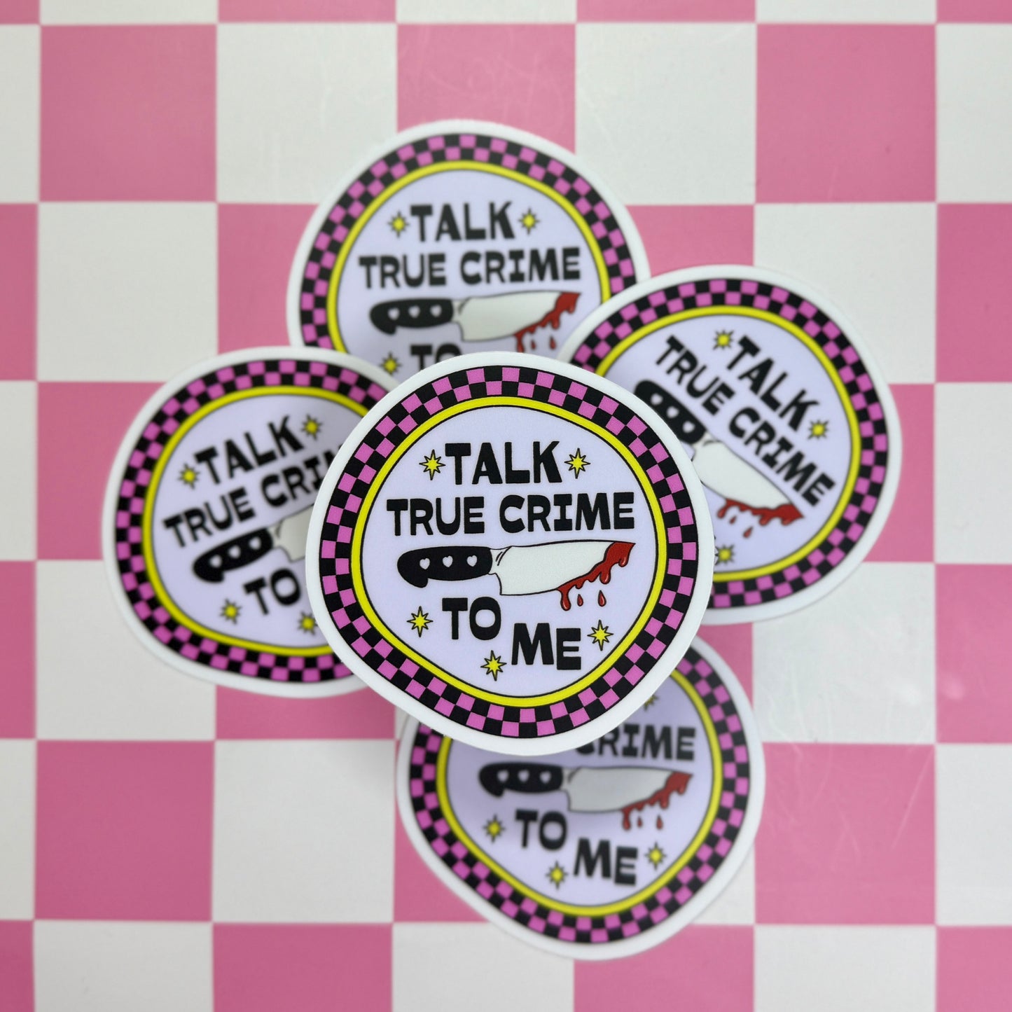 Talk True Crime to Me Sticker