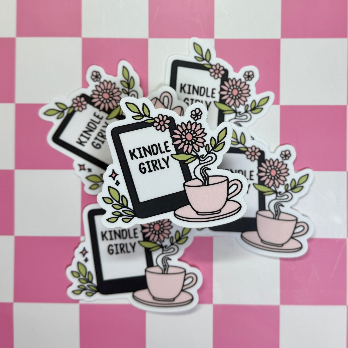 Kindle Girly Sticker