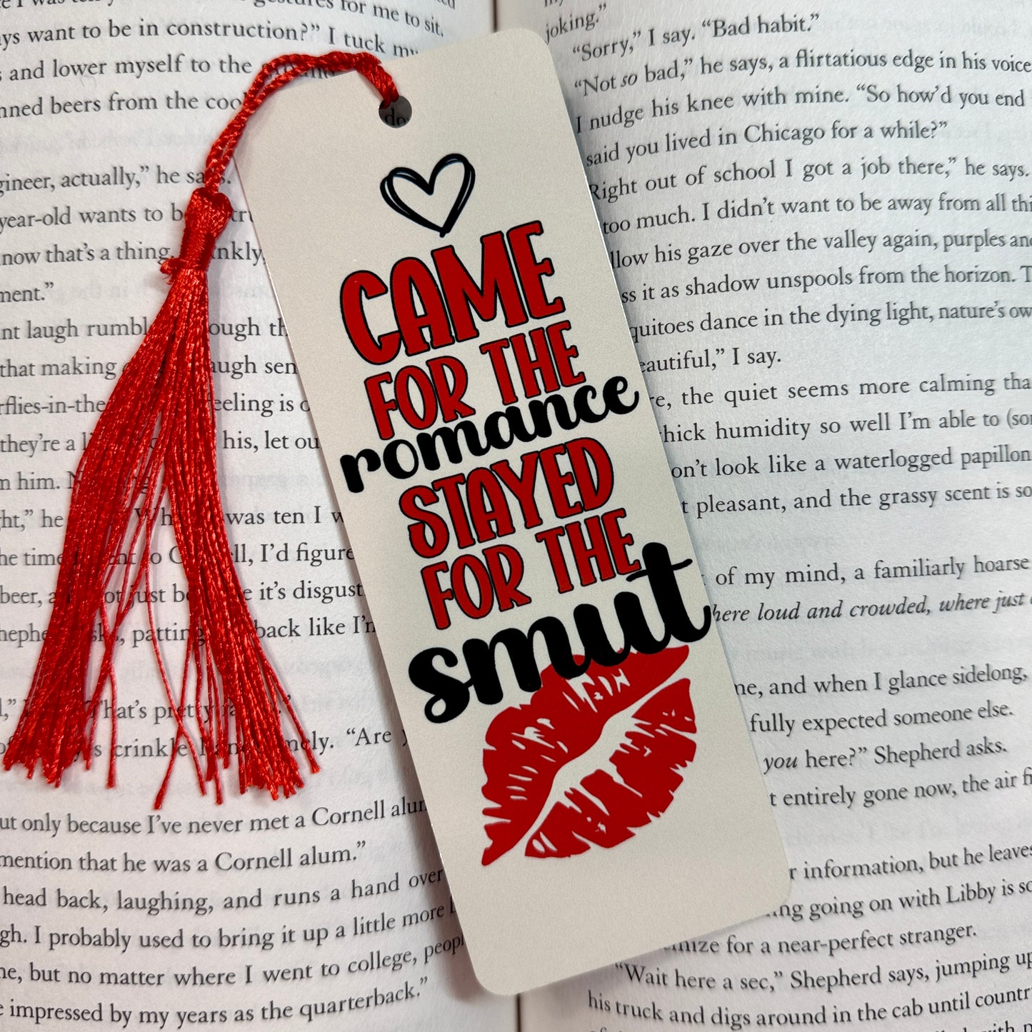 Came for the Romance Metal Bookmark