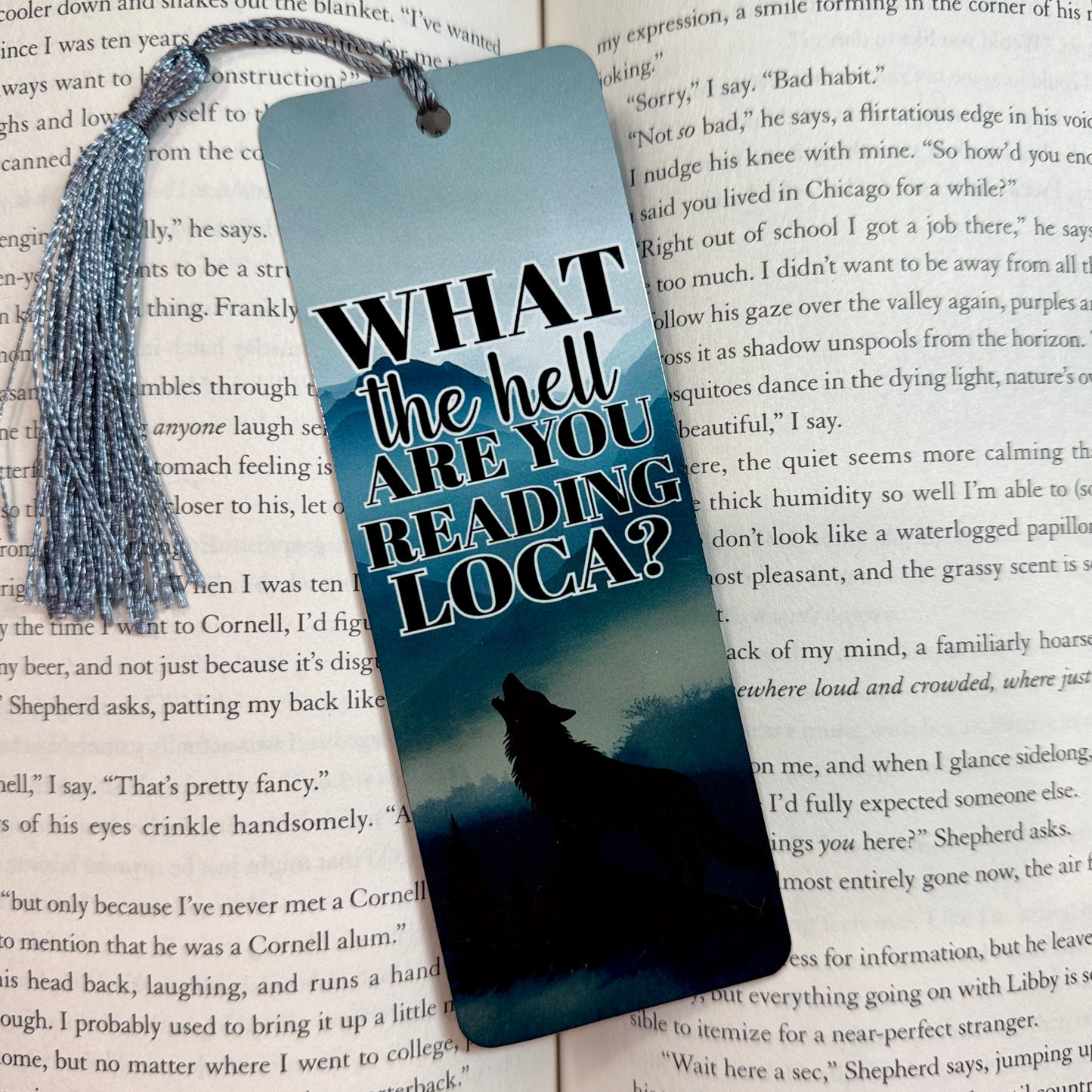 What are you Reading Loca Metal Bookmark