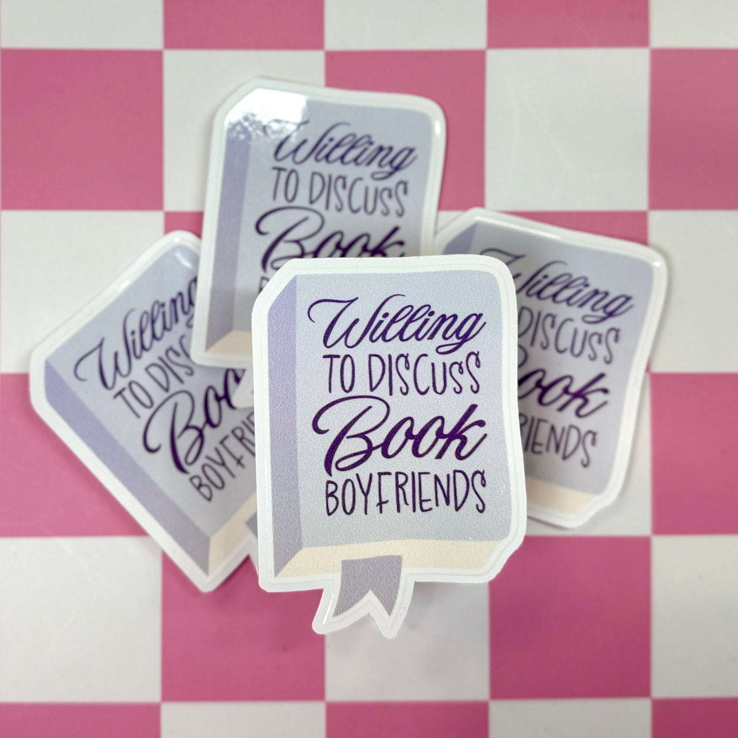 Willing to Discuss Book Bfs Sticker