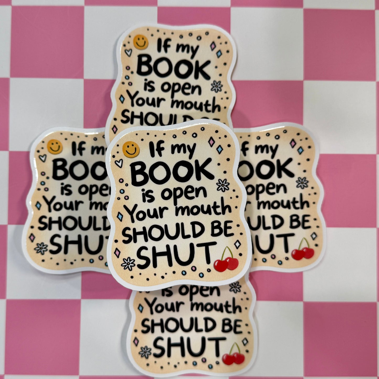 Mouth Is Shut Sticker