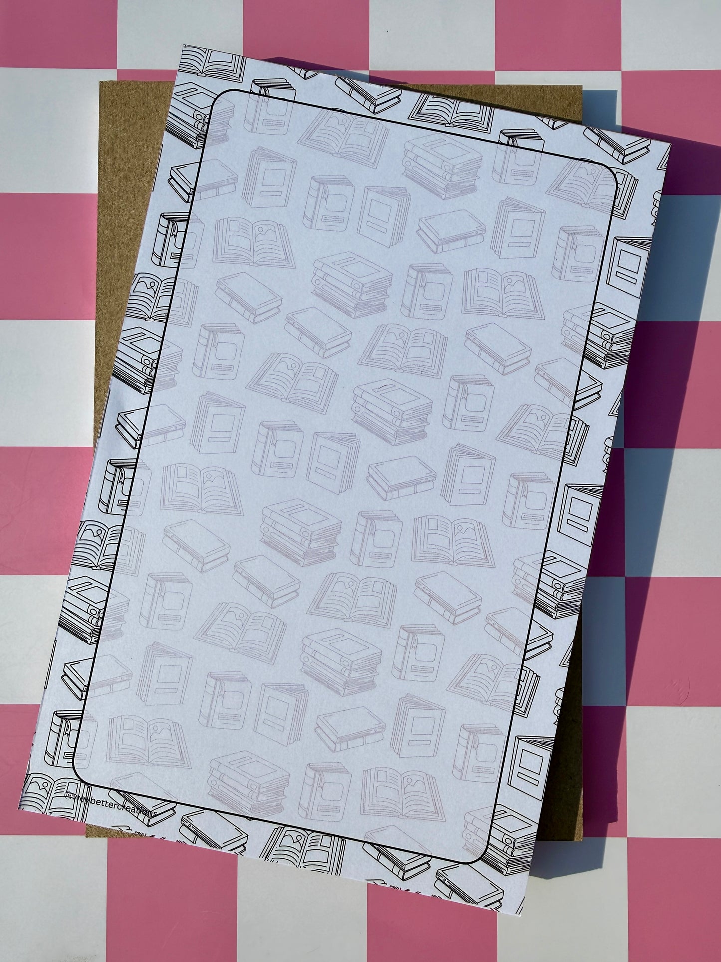Book Outlines Notepad