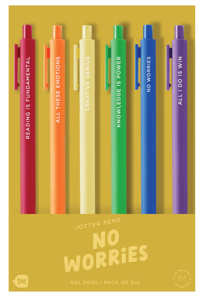 No Worries 6 Pen Pack