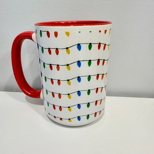 Christmas Lights Ceramic Mug