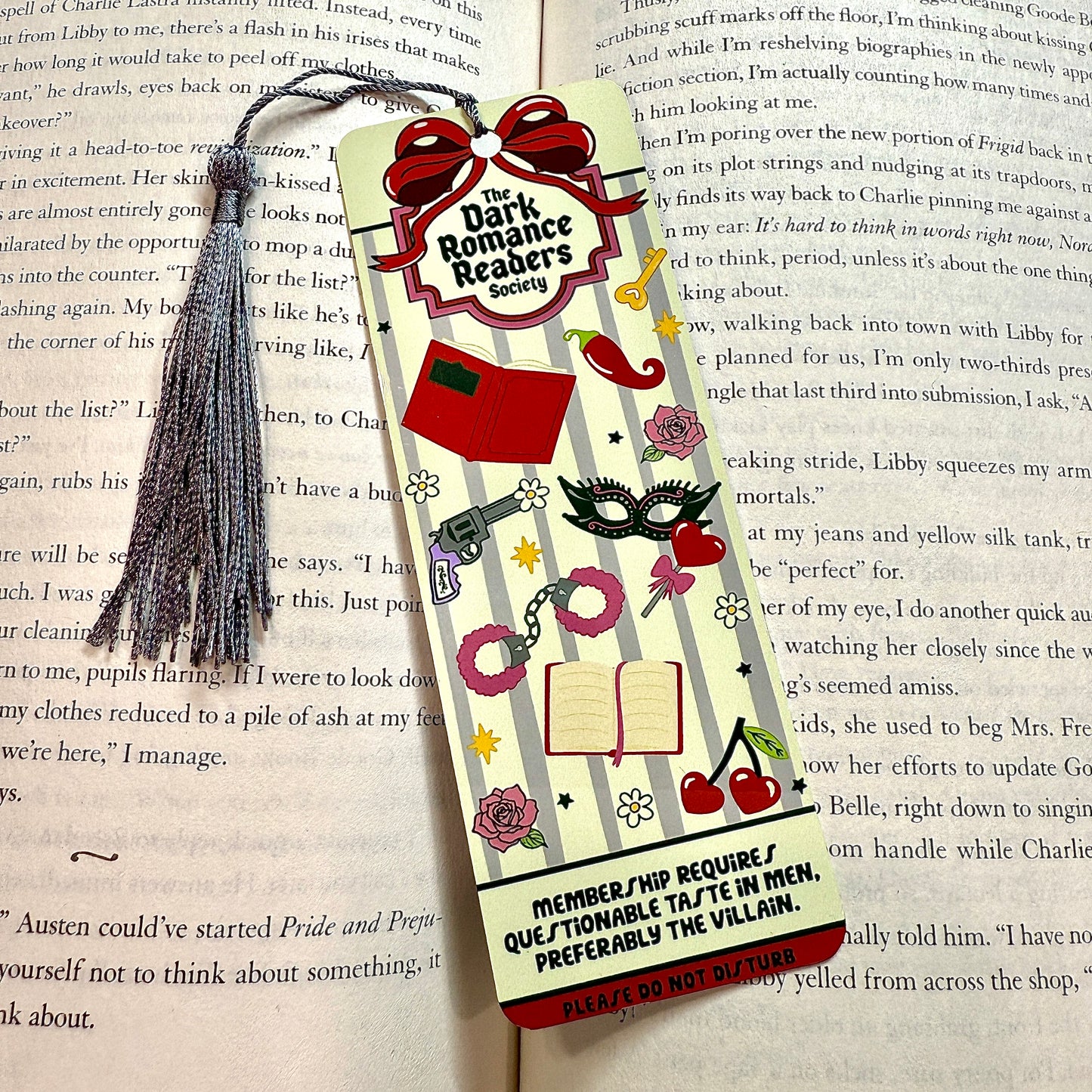 The Dark Romance Society Metal Bookmark