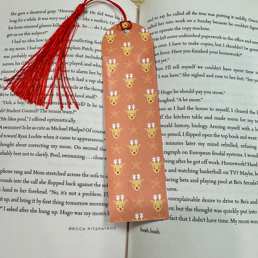 Reindeer Metal Bookmark