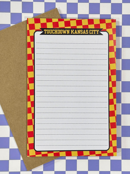 Touchdown Kansas City Notepad