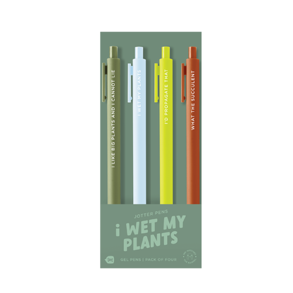 I Wet My Plants 4 Pen Pack