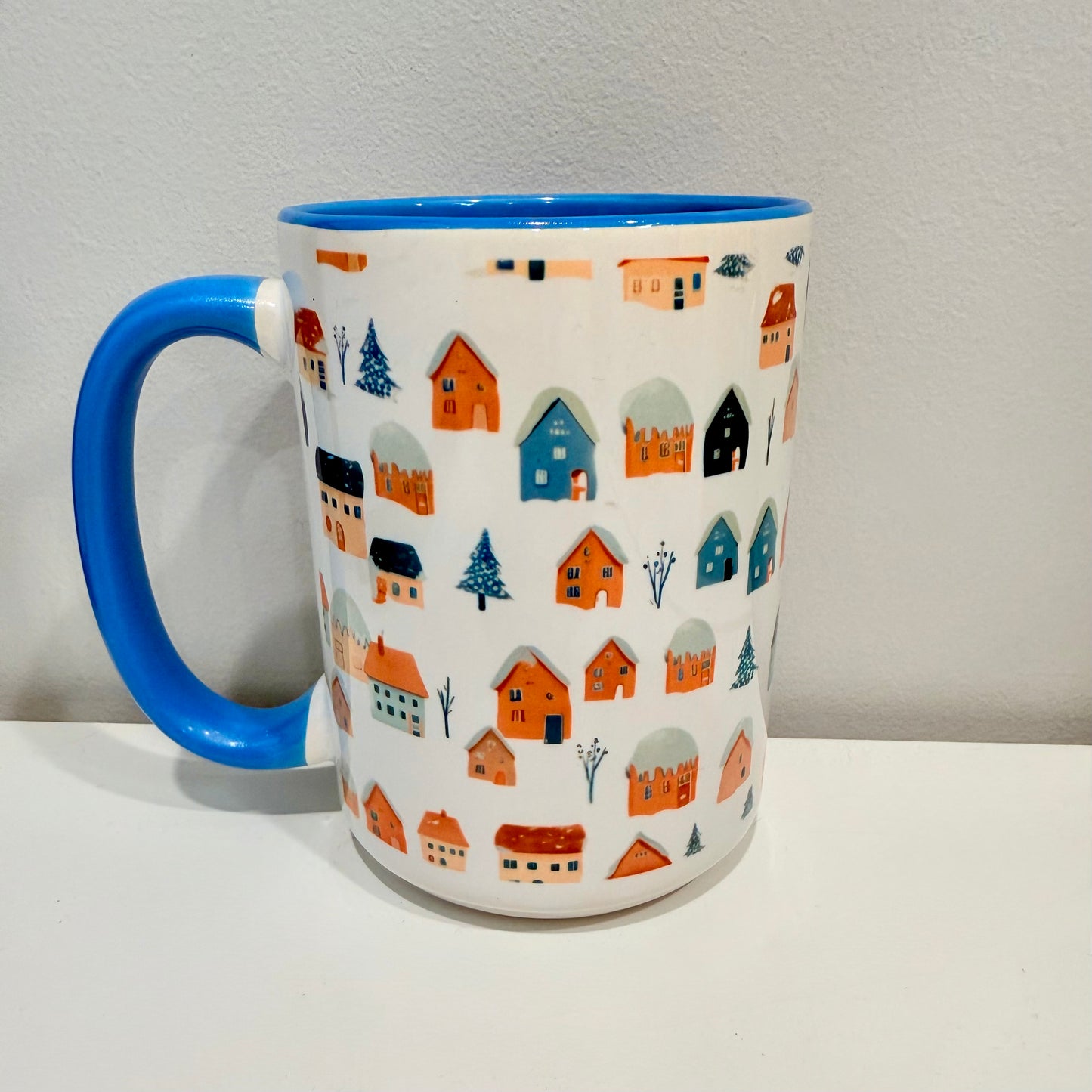 Snowy Town Ceramic Mug