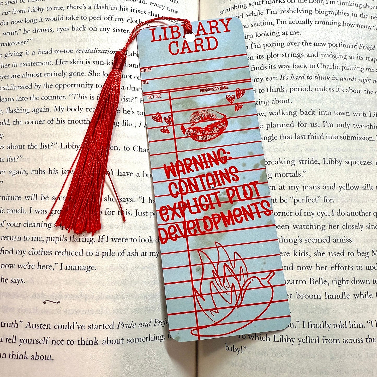 Explicit Plot Developments Metal Bookmark