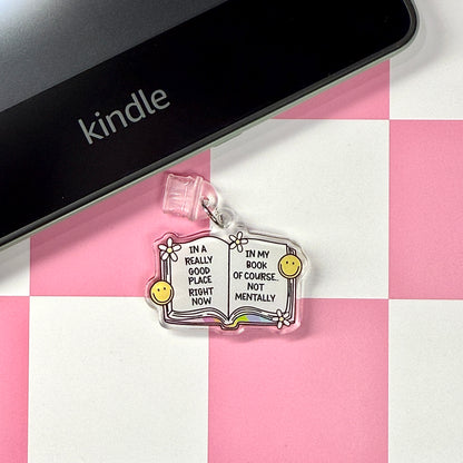 In a Really Good Place Dust Plug Charm