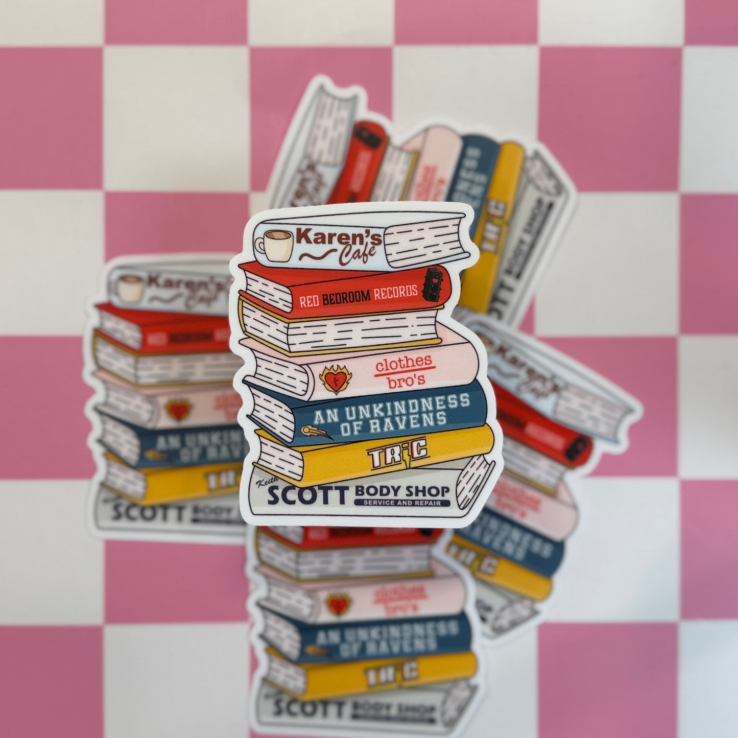 OTH Book Stack Sticker