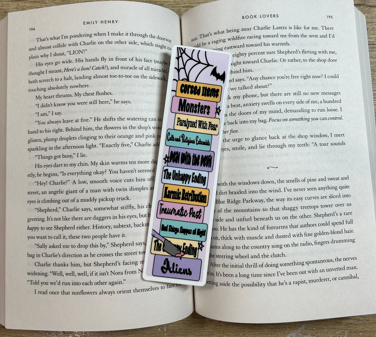 Thriller Tropes Acrylic Bookmark