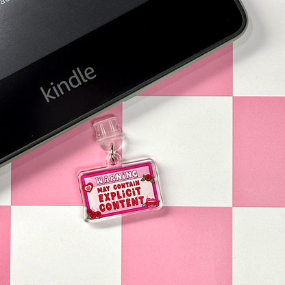 May Contain Explicit Content Dust Plug Charm