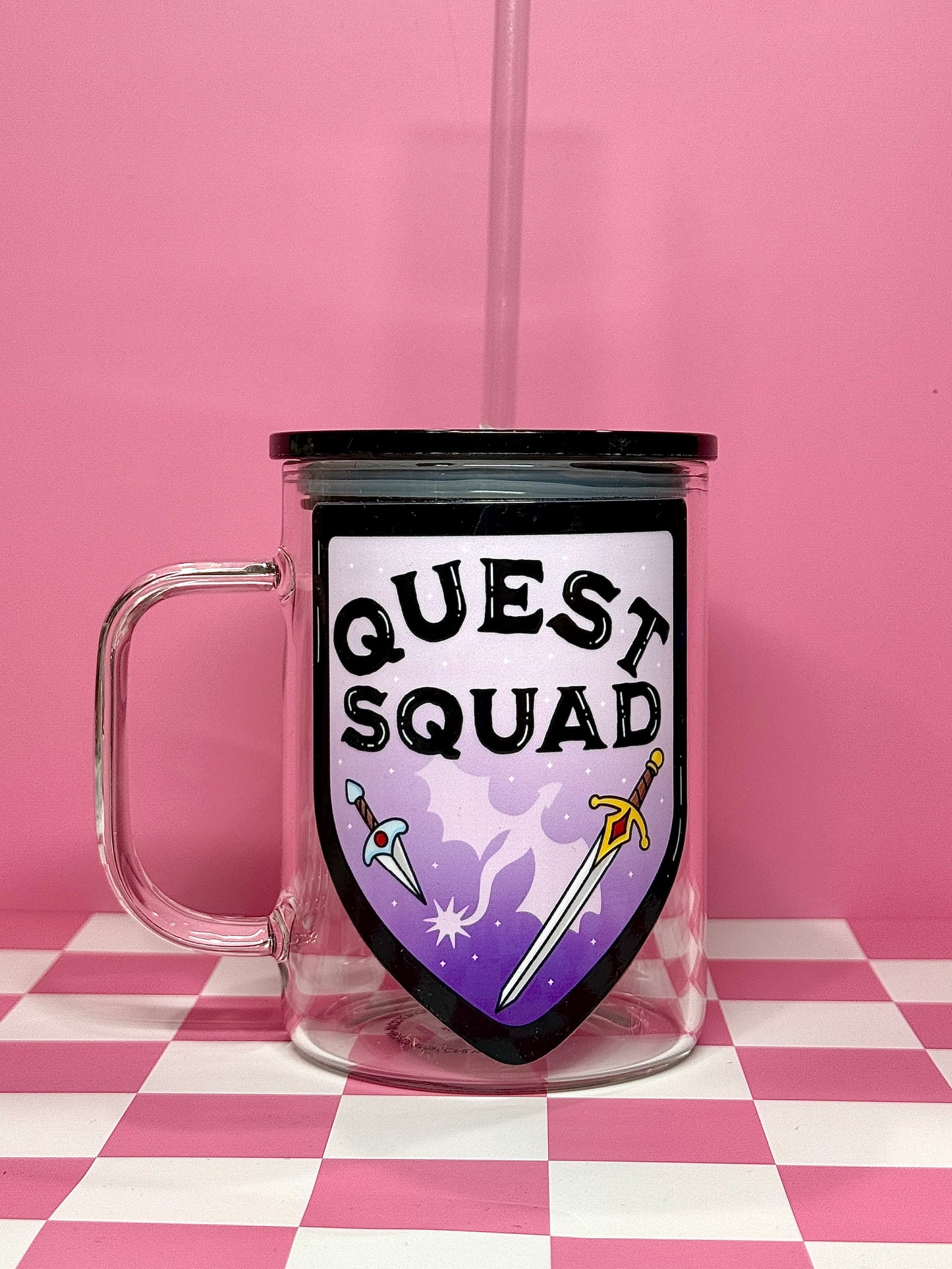 Quest Squad Glass Mug