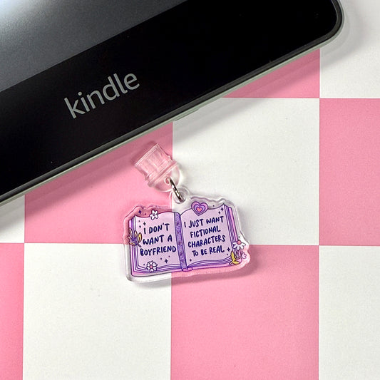 Don’t Want a Boyfriend Dust Plug Charm