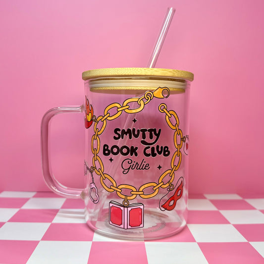 Smutty Book Club Bracelet Glass Mug