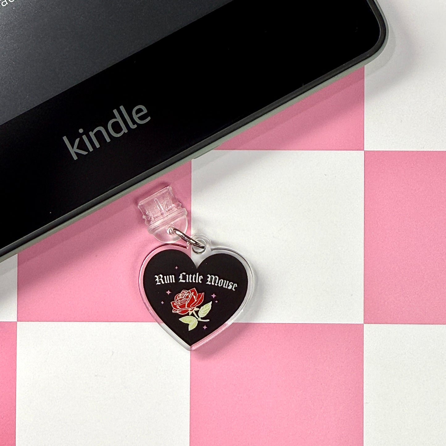 Run Little Mouse Dust Plug Charm