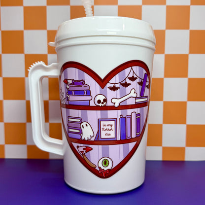 Horror Bookshelf 34oz Mega Mug