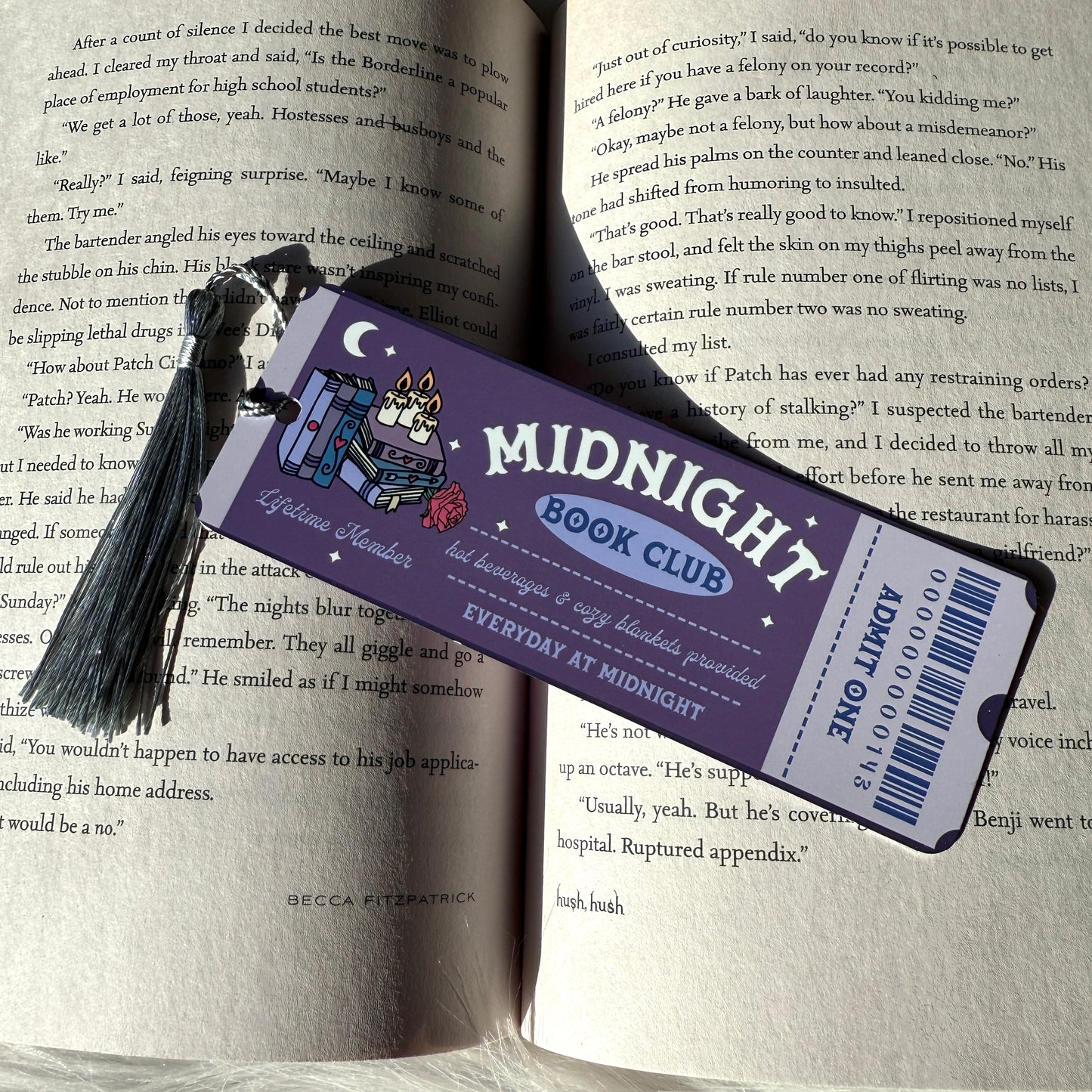 Midnight Book Club Metal Bookmark