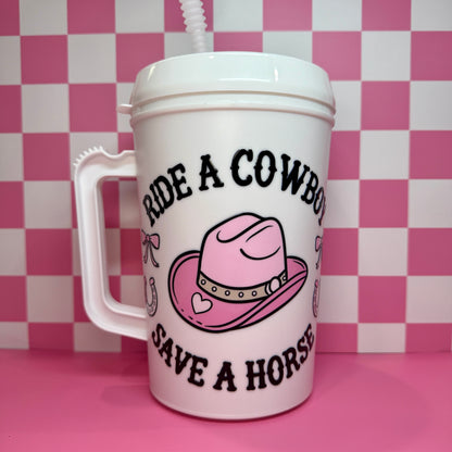 Ride a Cowboy 34oz Mega Mug