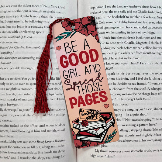 Spread Those Pages Metal Bookmark