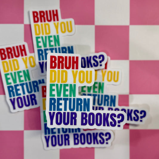 Return Your Library Books Sticker
