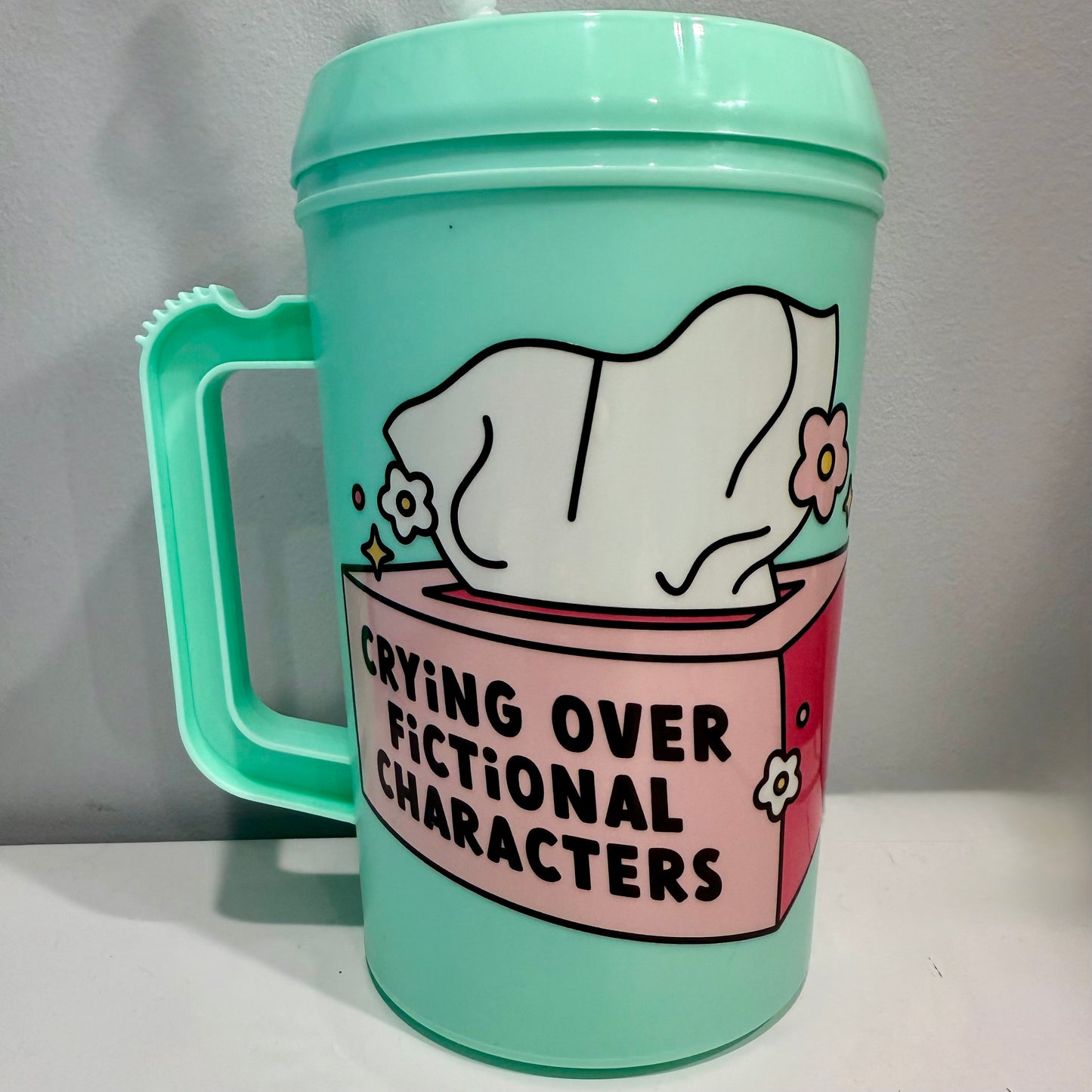 Crying Over Characters 34oz Mega Mug