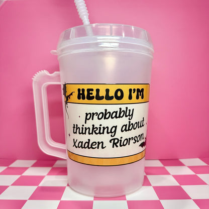 Probably Thinking About Xaden 34oz Mega Mug