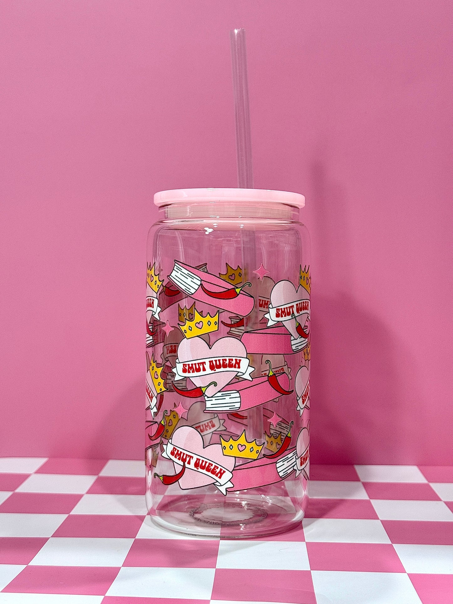 Smut Queen 16oz Can Glass