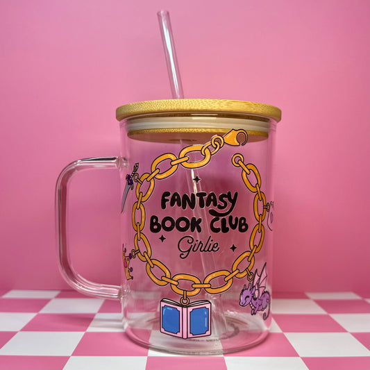 Fantasy Book Club Bracelet Glass Mug