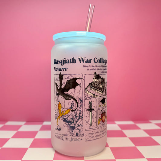 War College 16oz Can Glass