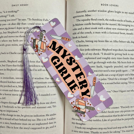 Mystery Girlie Metal Bookmark