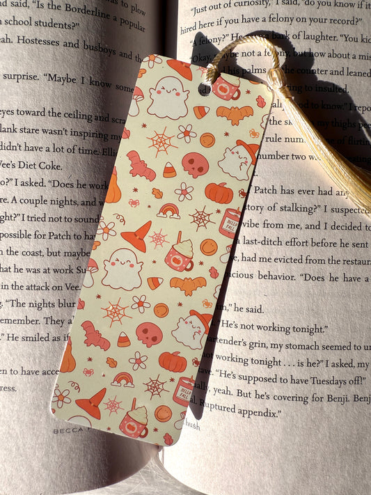 Cutie Falloween Metal Bookmark