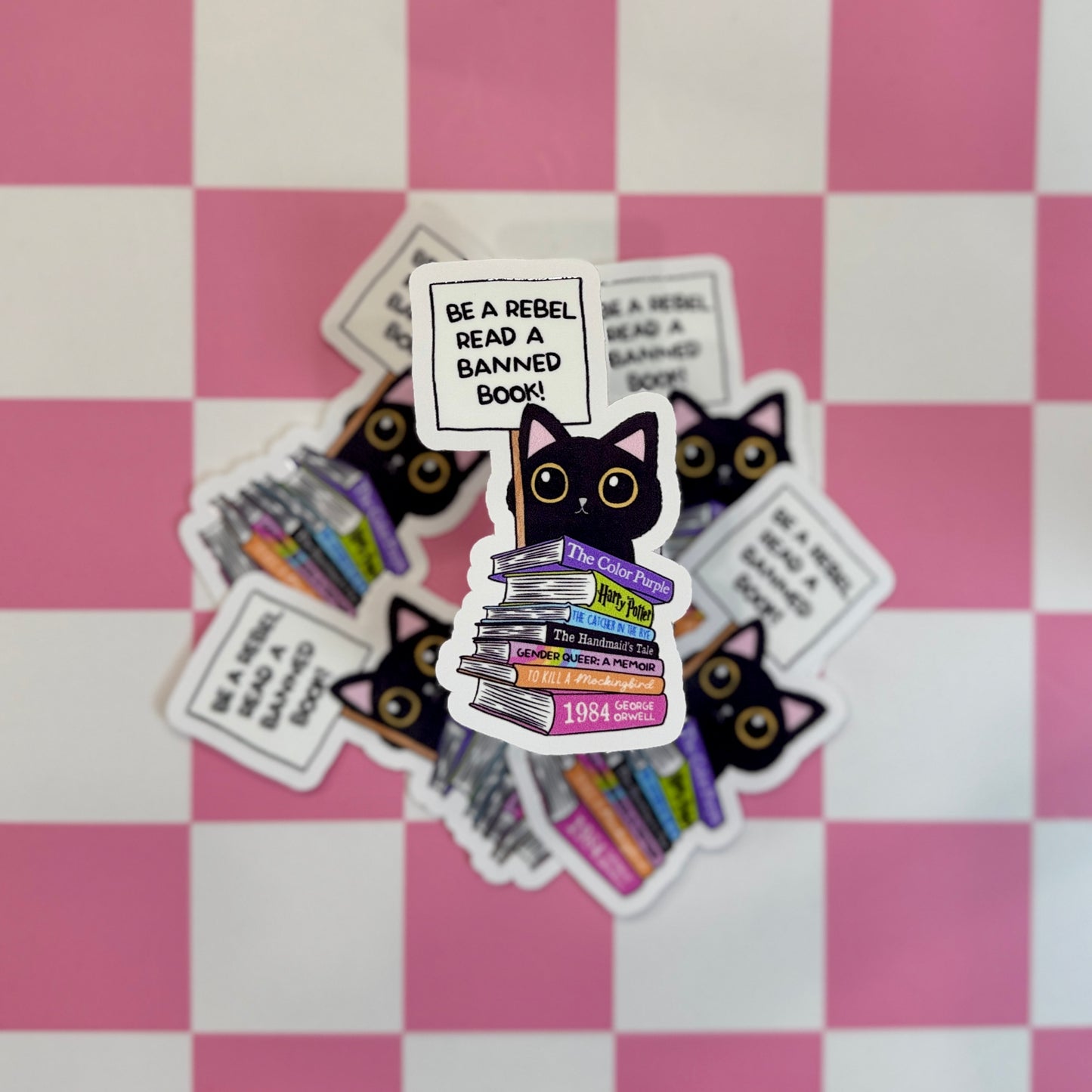 Be a Rebel Cat Sticker