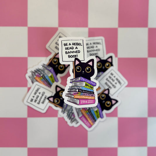 Be a Rebel Cat Sticker