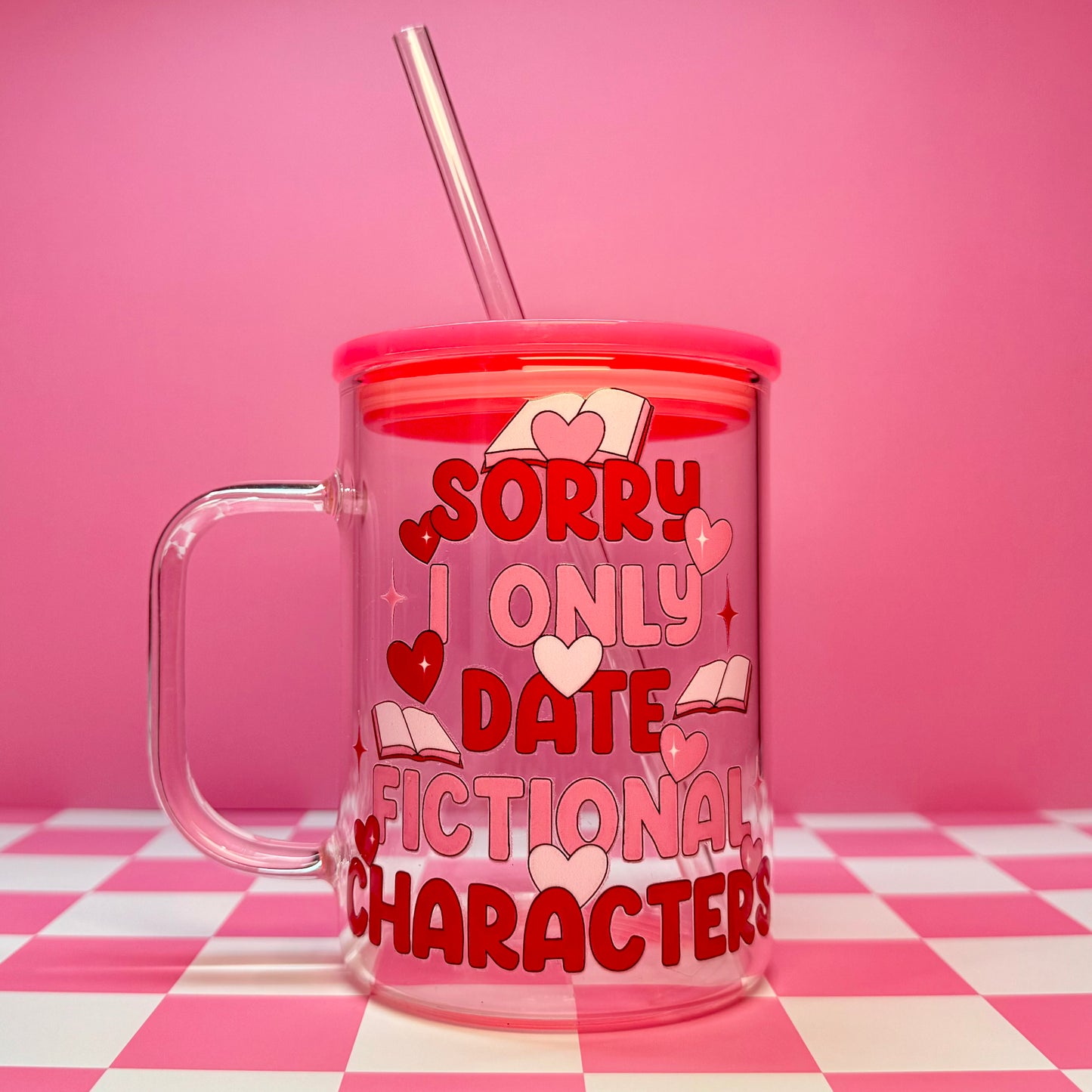 Only Date Fictional Characters Glass Mug