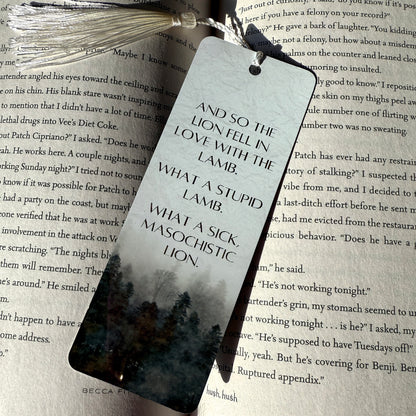 Stupid Lion Metal Bookmark