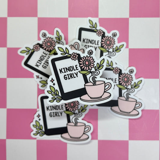 Kindle Girly Sticker