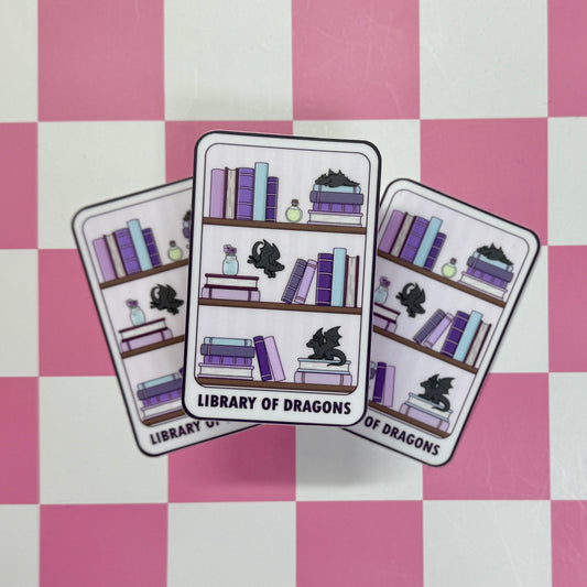 Library of Dragons Sticker
