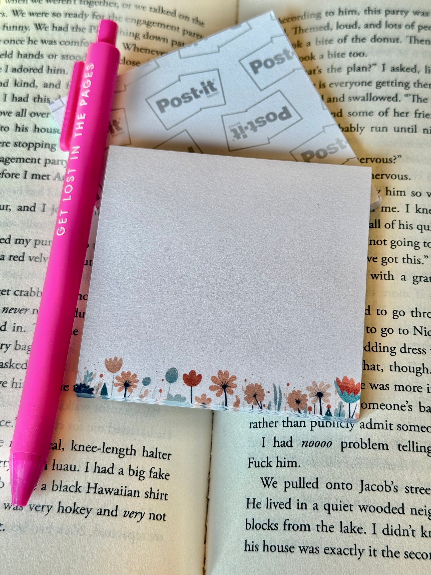 Floral Post-It Note