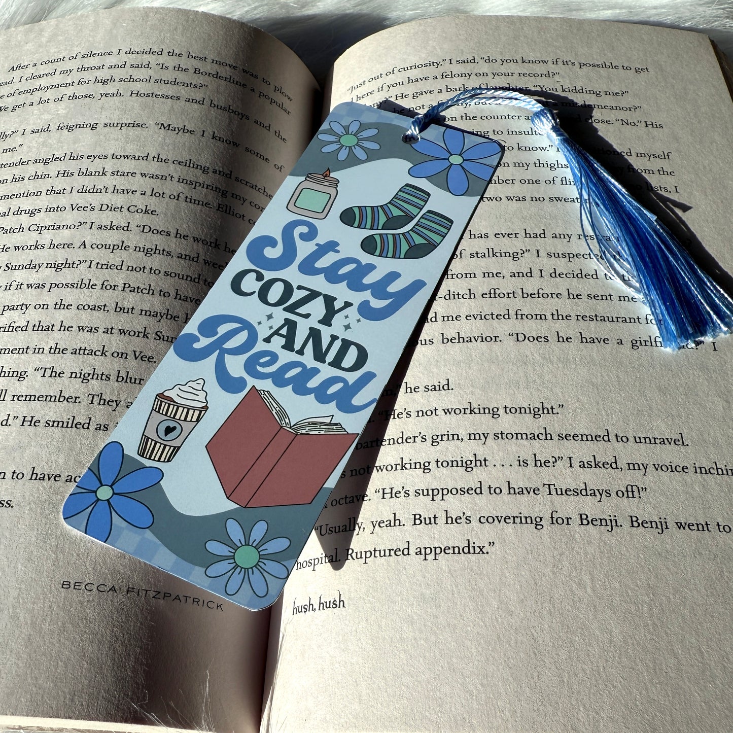 Stay Cozy Metal Bookmark