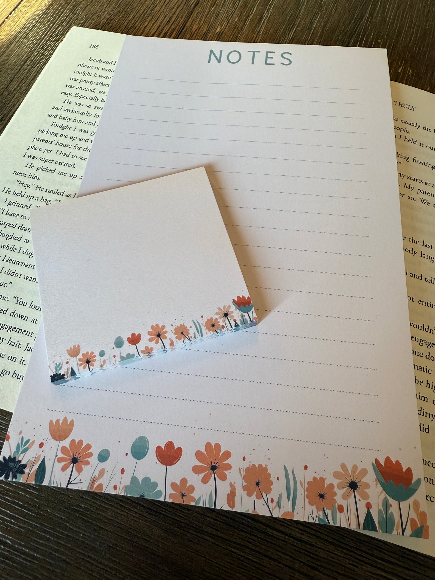 Floral Post-It Note