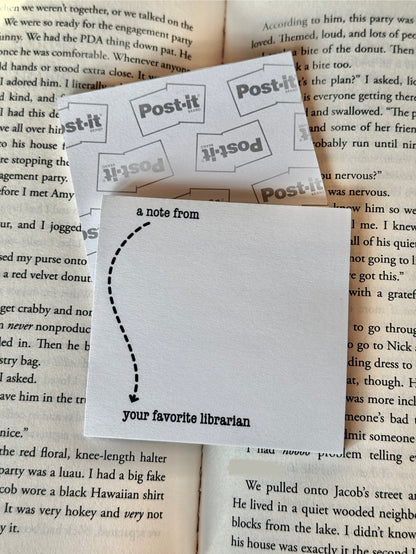 Your Favorite Librarian Post-It Note