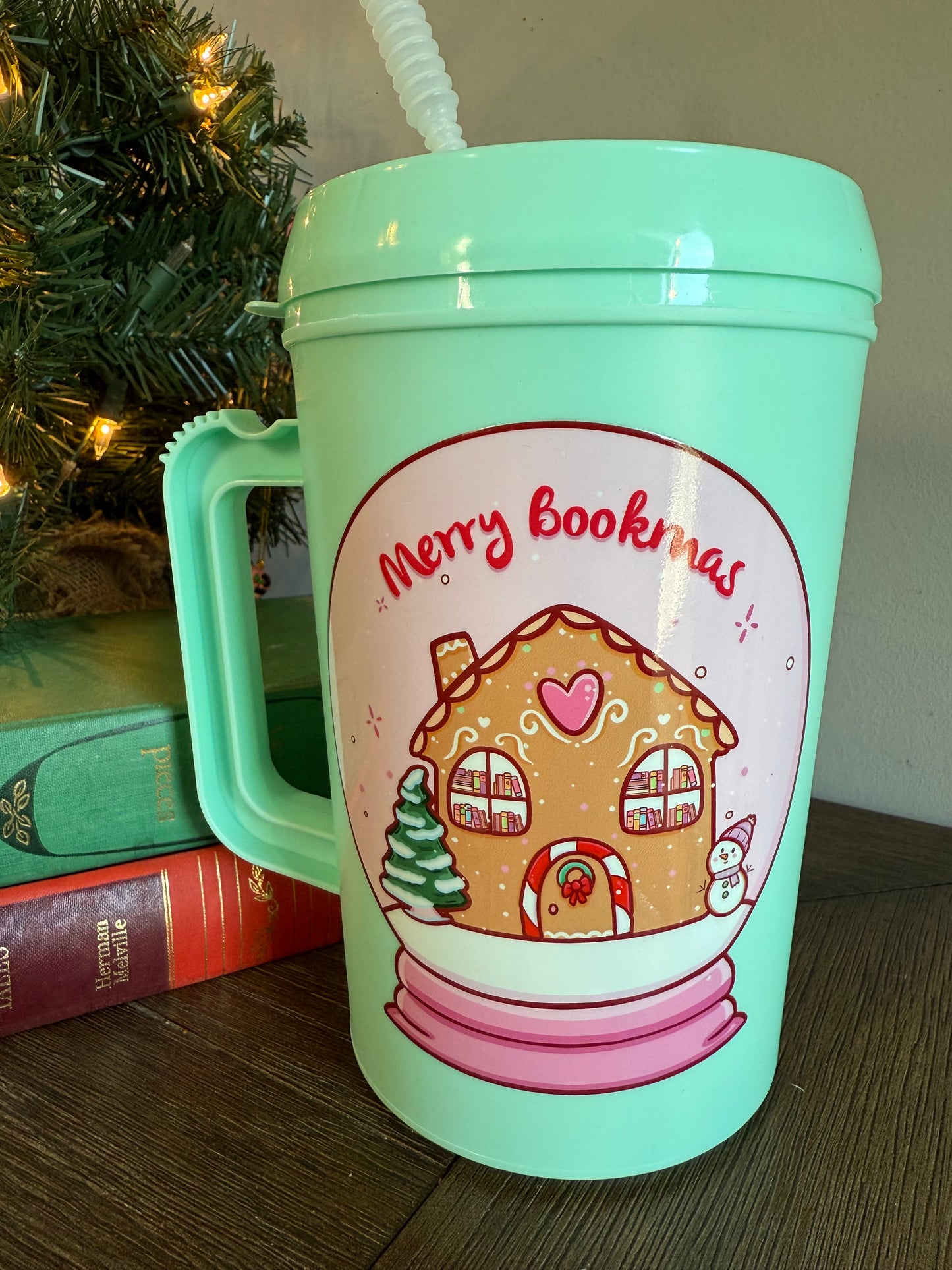 Merry Bookmas 34oz Mega Mug