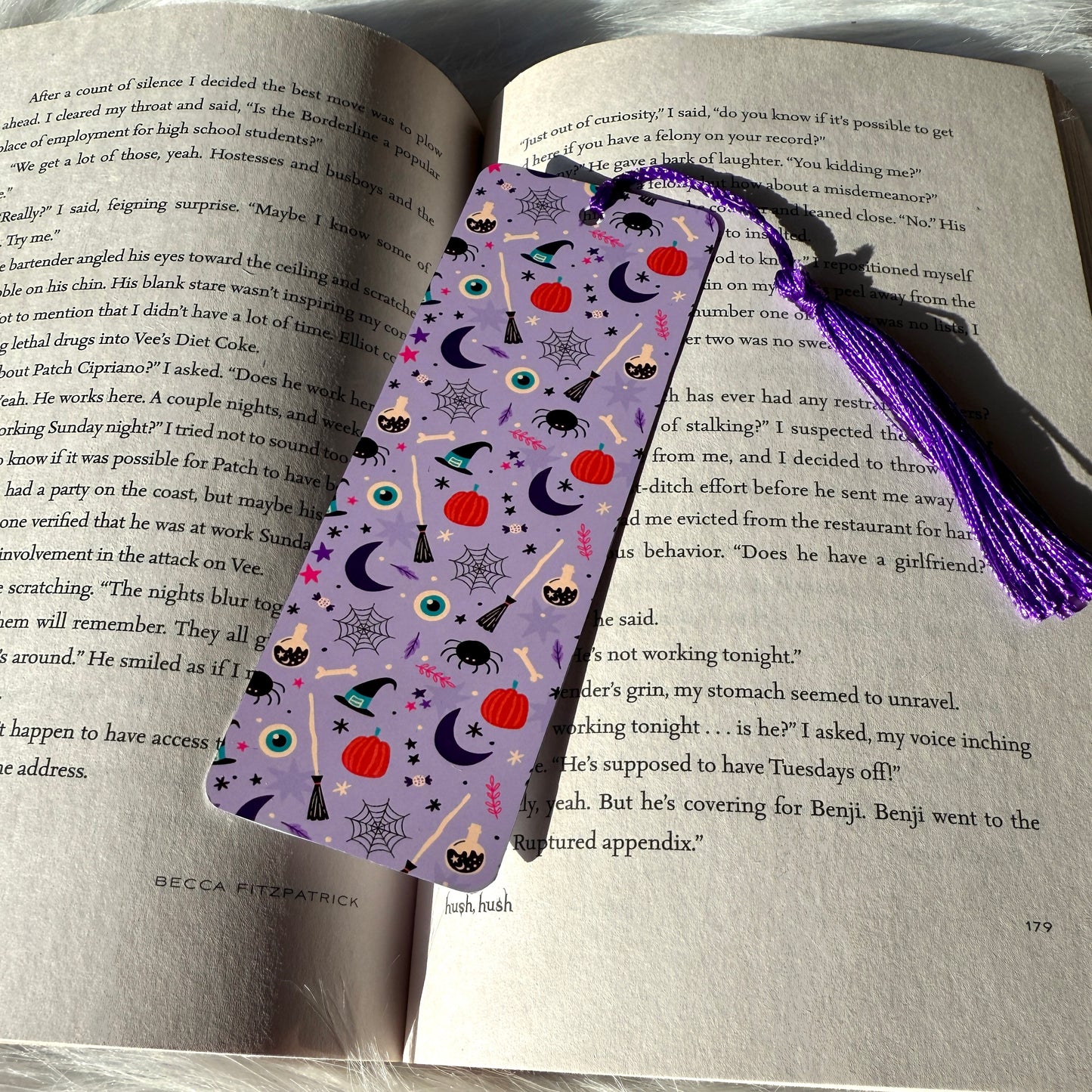 Purple Witch Metal Bookmark