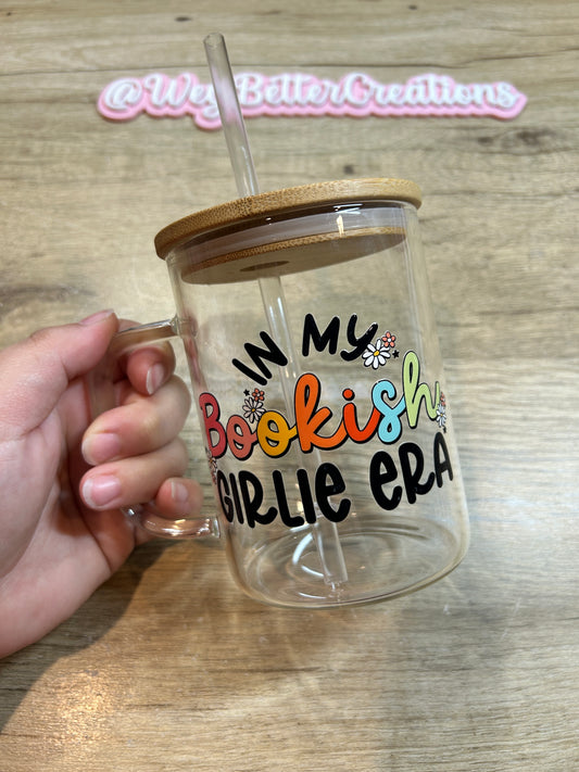 Bookish Girlie Era Glass Mug